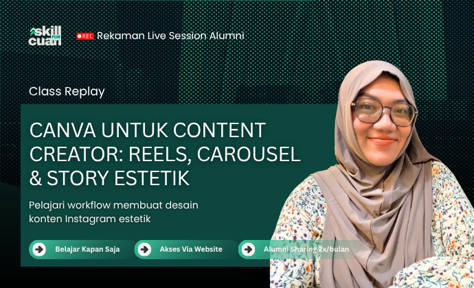 Canva untuk Content Creator: Reels, Carousel & Story estetik